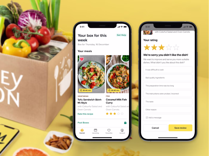 Order and rate recipes, have