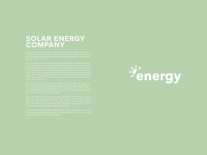 Solar Energy Company Identity Design for Energy AS