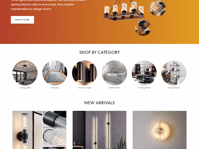Home Decor Dropship Website