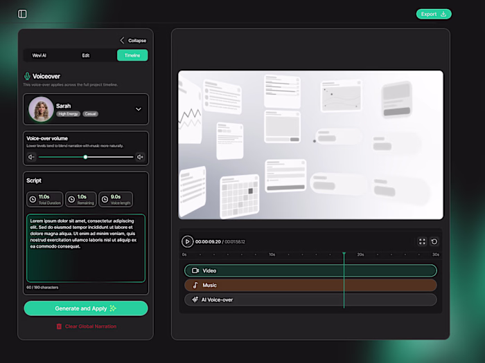 Wevi AI Video Generation Studio