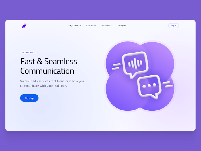 Website design for modern startup