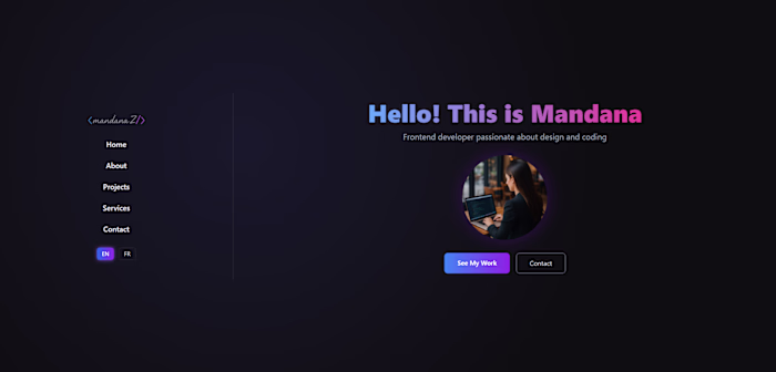 Personal Portfolio – React & TypeScript