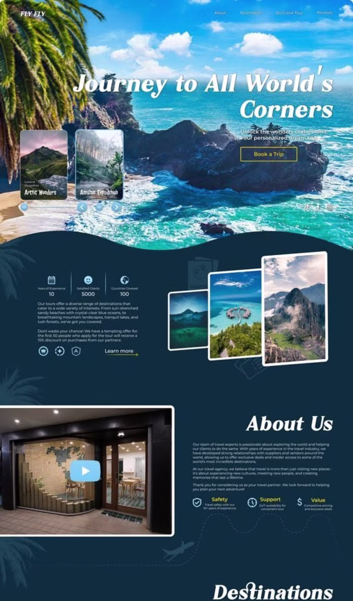 Travel Agency Landing Page –