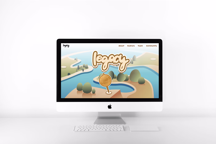 Landing Page Website for Legacy XR Studio 