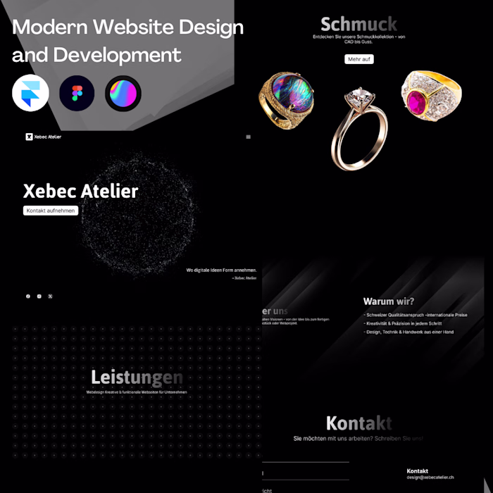 Modern Website design and development | Framer | Figma | Spline