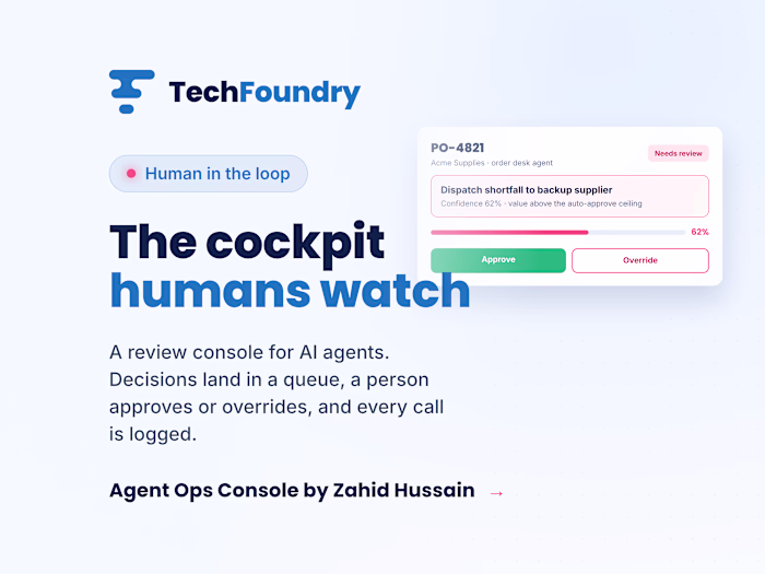 Agent Ops Console: the human review layer for AI agents