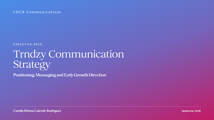 Brand & Communication Strategy