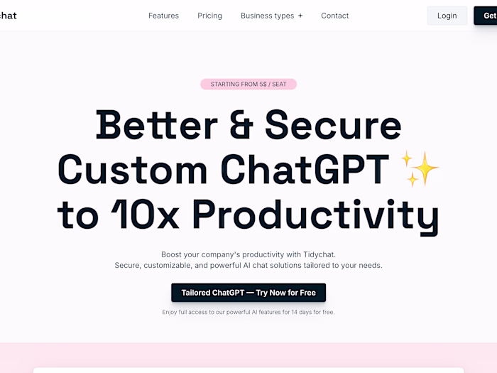 Tidychat - Better & Budget Custom ChatGPT to 10x Productivity