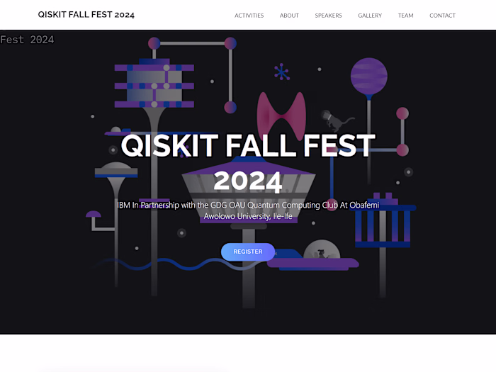 Responsive Web Design for Quantum Computing Club
