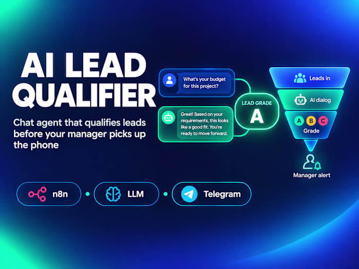 AI Lead Qualifier — qualifies leads before your manager calls