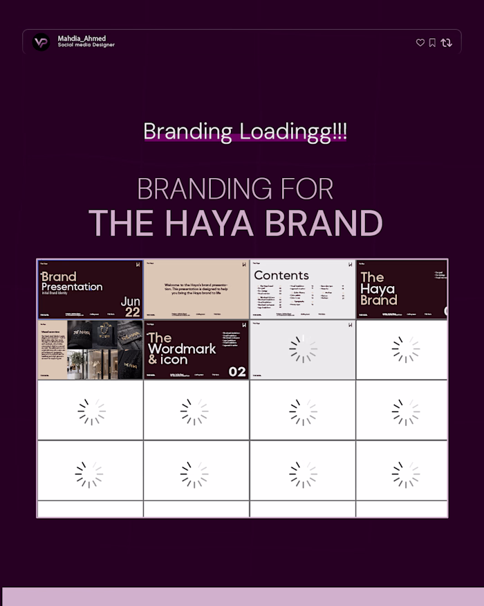 Designed The Haya’s identity
and it