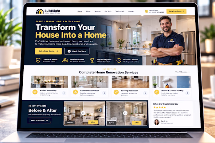 Service Business Landing Page —