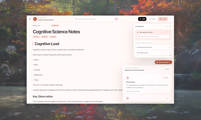 Hourflow | an AI-native study