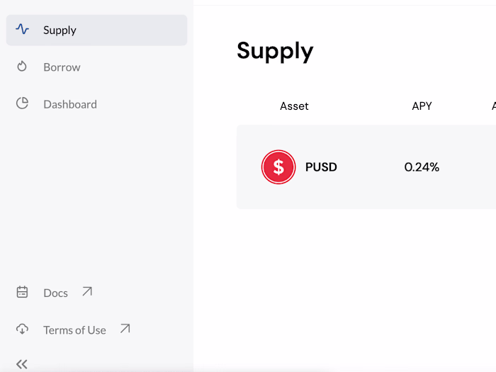 Web3 money market