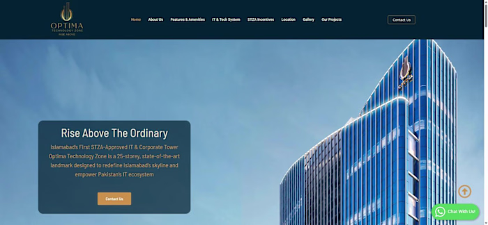 Optima Technology Zone – IT Tower Website