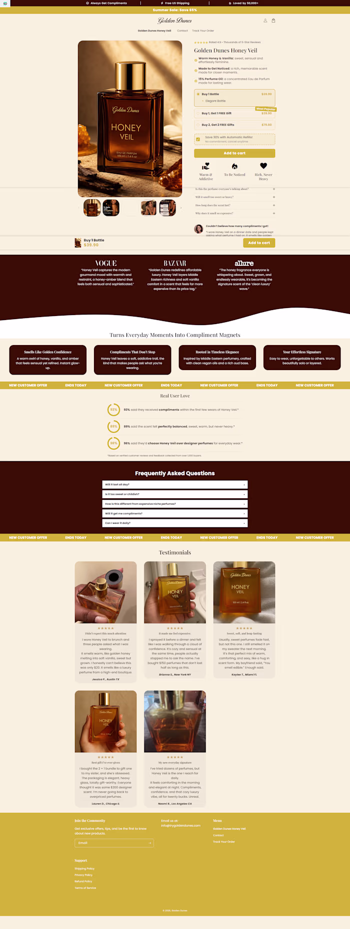 Shopify Landing Page Design for