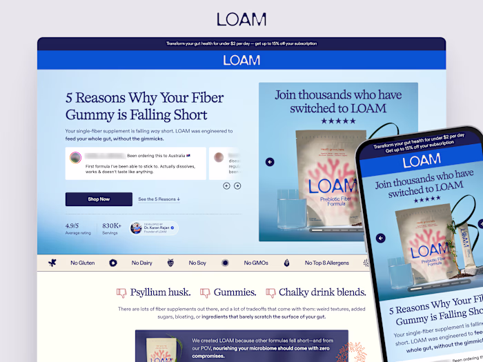 Conversion-Focused Listicle Design for LOAM Science