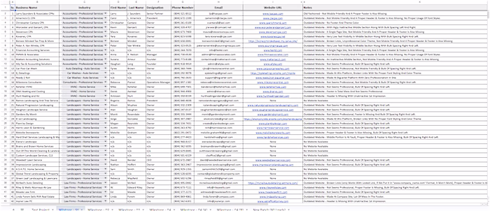 Generated verified leads of accountants,