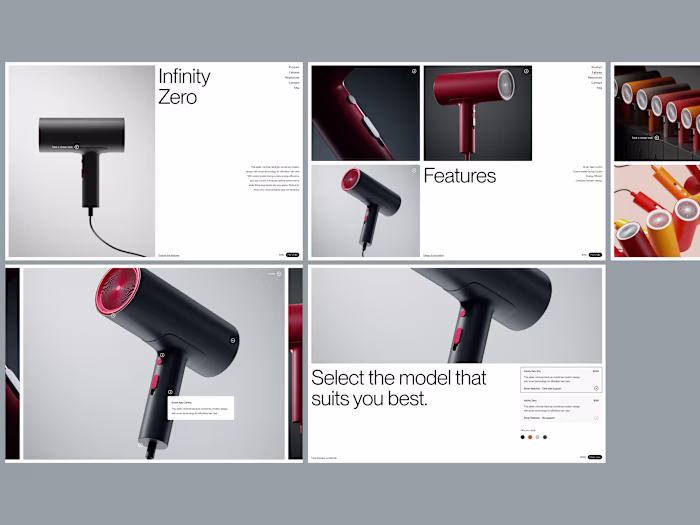 Infinity Zero - Product UI