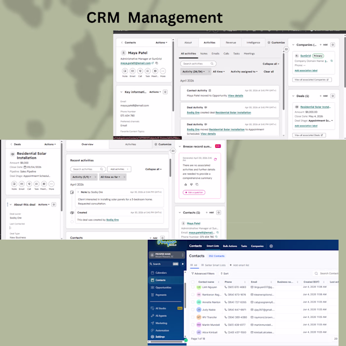 CRM & GoHighLevel Management