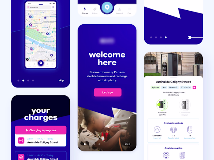 Charging Electric Car App