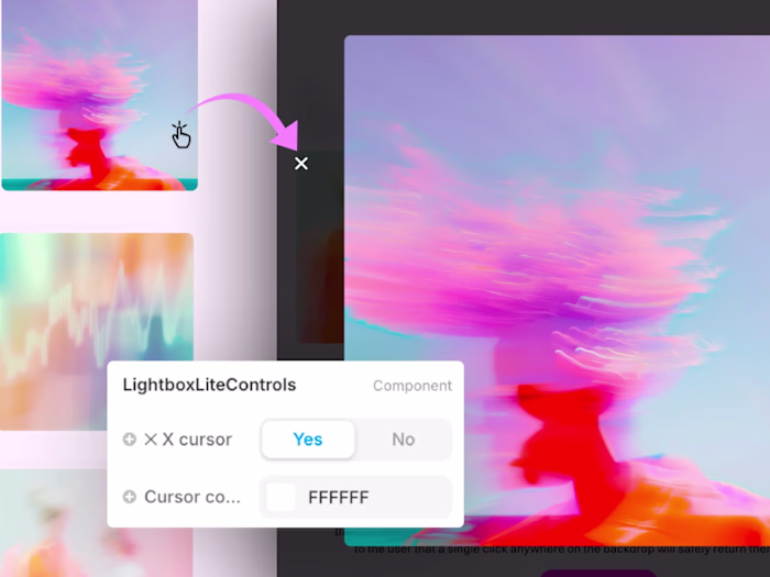 Lightbox Lite component — Transform