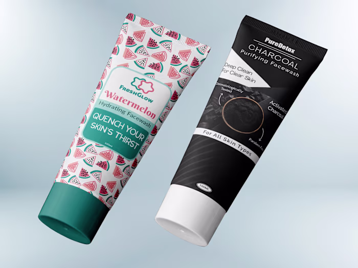 Facewash Tube Design 