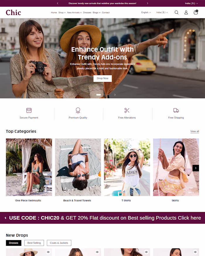 E-commerce Redesign for Shopify Plus Store