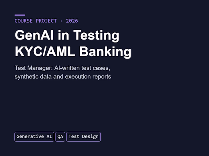 GenAI in Testing - a