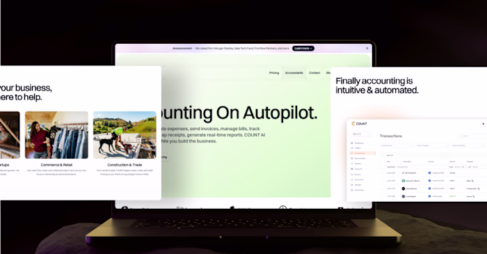 COUNT Fintech SaaS Website Design
