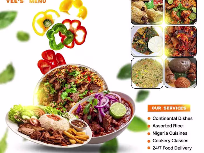 Flyer design for a food brand
