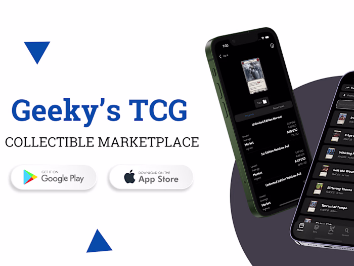 Geeky's TCG: Collectible Marketplace App