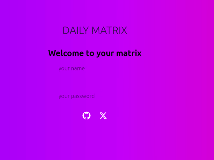 My Matrix