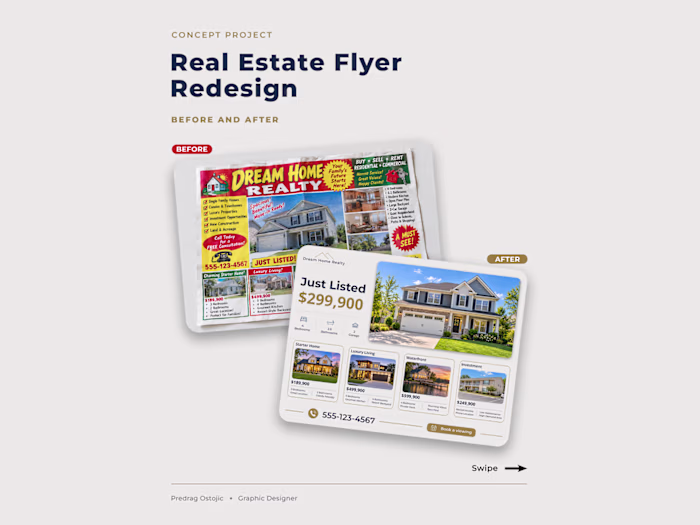 Real Estate Flyer Redesign (concept