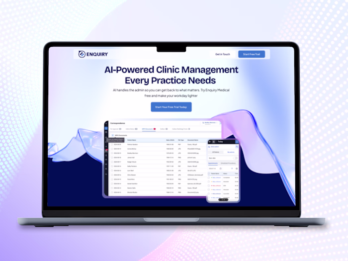 AI-Powered Clinic Management Landing Page