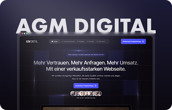 Webflow Development for AGM Digital