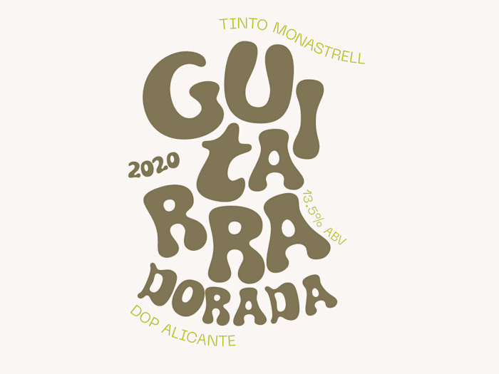 Wine label Guitarra dorada 