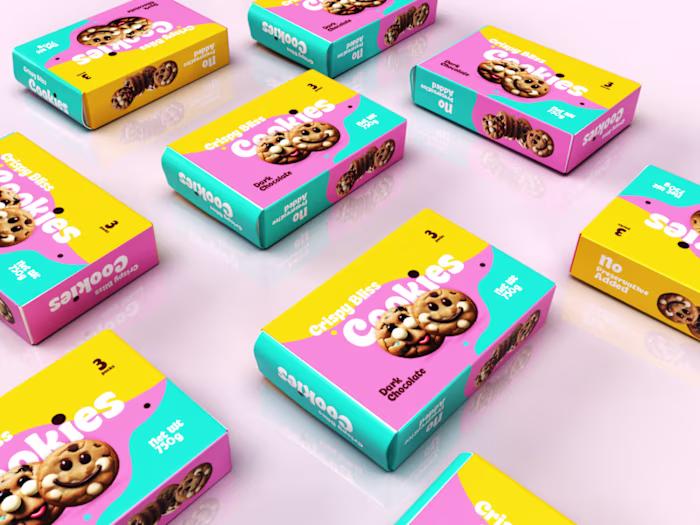 Cookie box packaging design