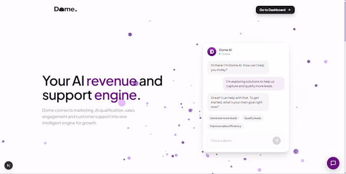 Dome | AI Chatbots, Lead
