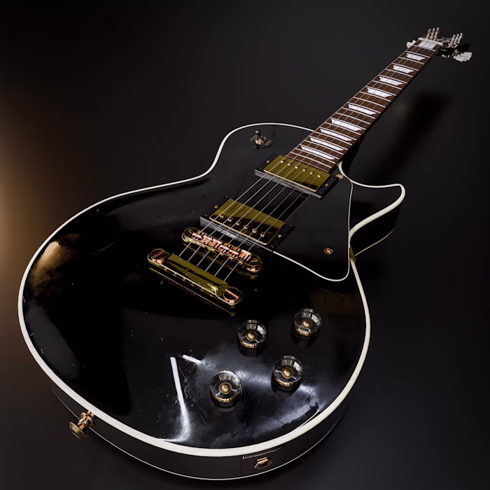 Gibson Les Paul Custom Guitar & Marshall DSL Amp