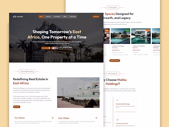 Web Design for Real Estate Agency