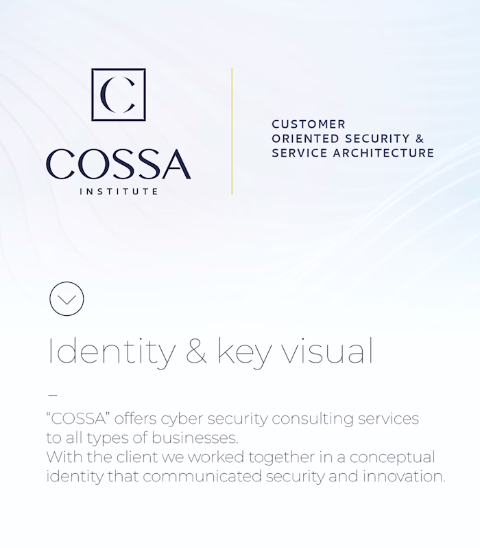 Identity & key visual I COSSA Institute