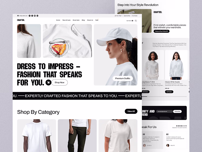 Modern eCommerce Clothing Website Design