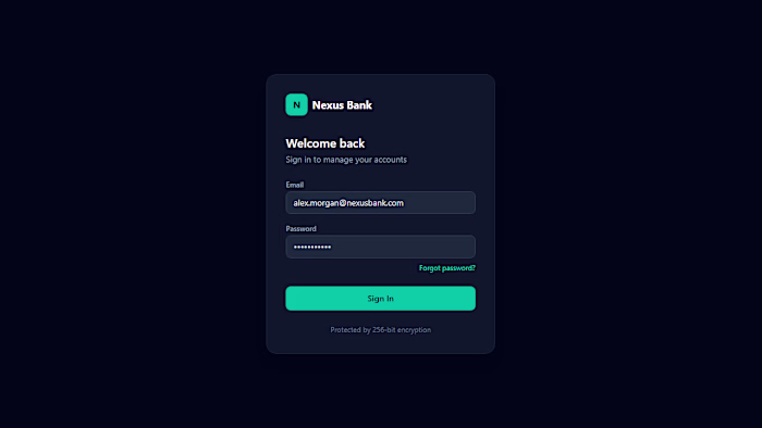 A ready-to-use banking product template