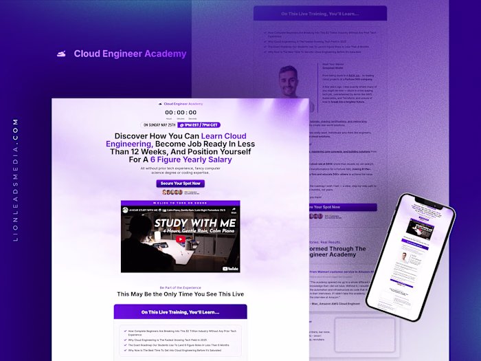 High-Converting Cloud Engineering Course Funnel Design