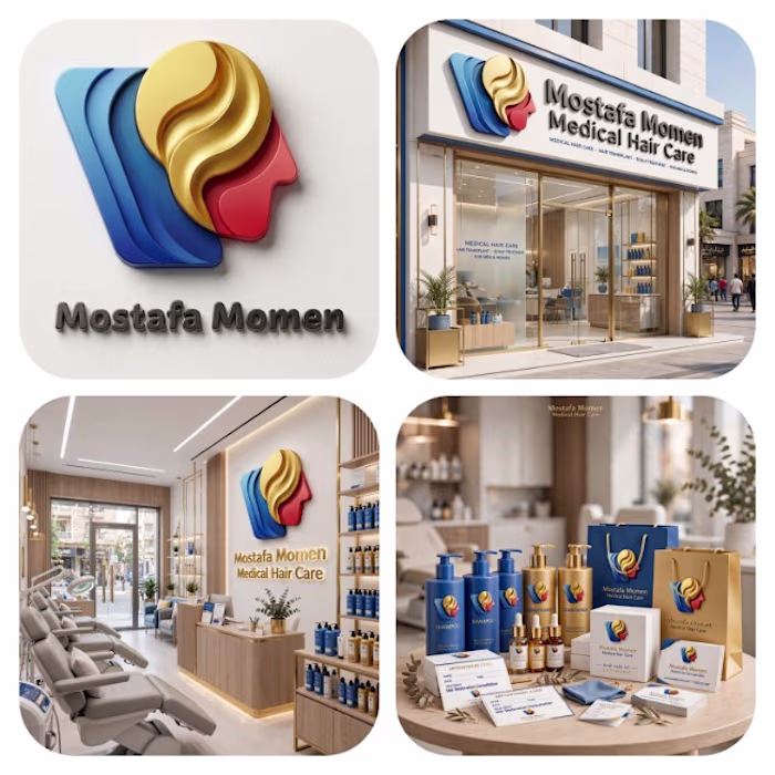 Advanced 3D Logo Branding Case Study for Medical Hair Care