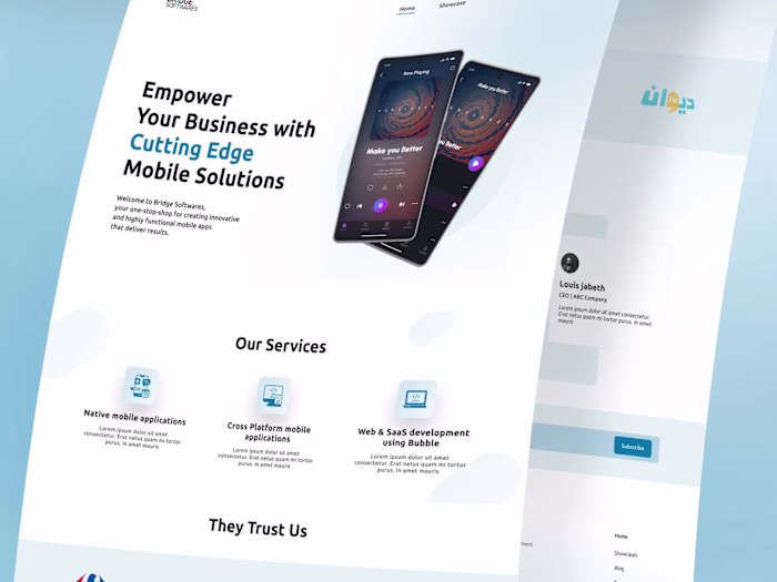 Bridge Software Website | UIUX Design