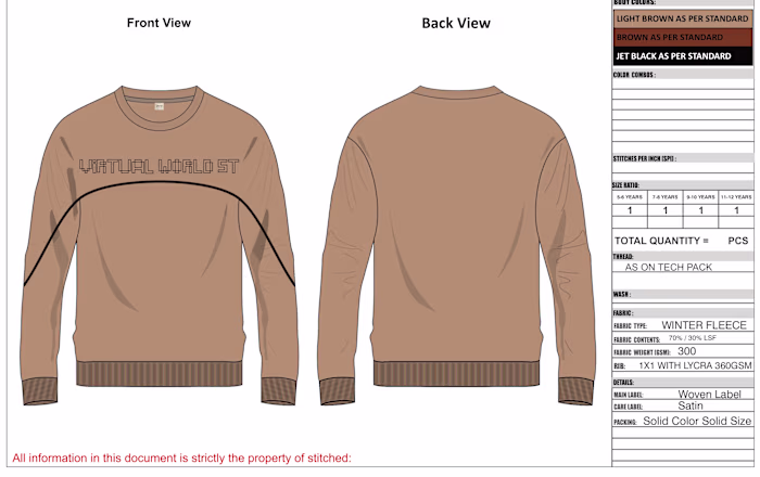 Apparel Tech Pack & Production