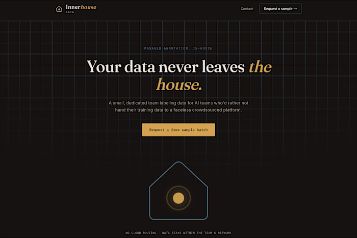 Self-hosted, built from scratch, dark