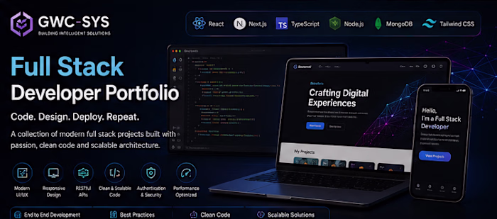 Full Stack Developer Portfolio
Designed and